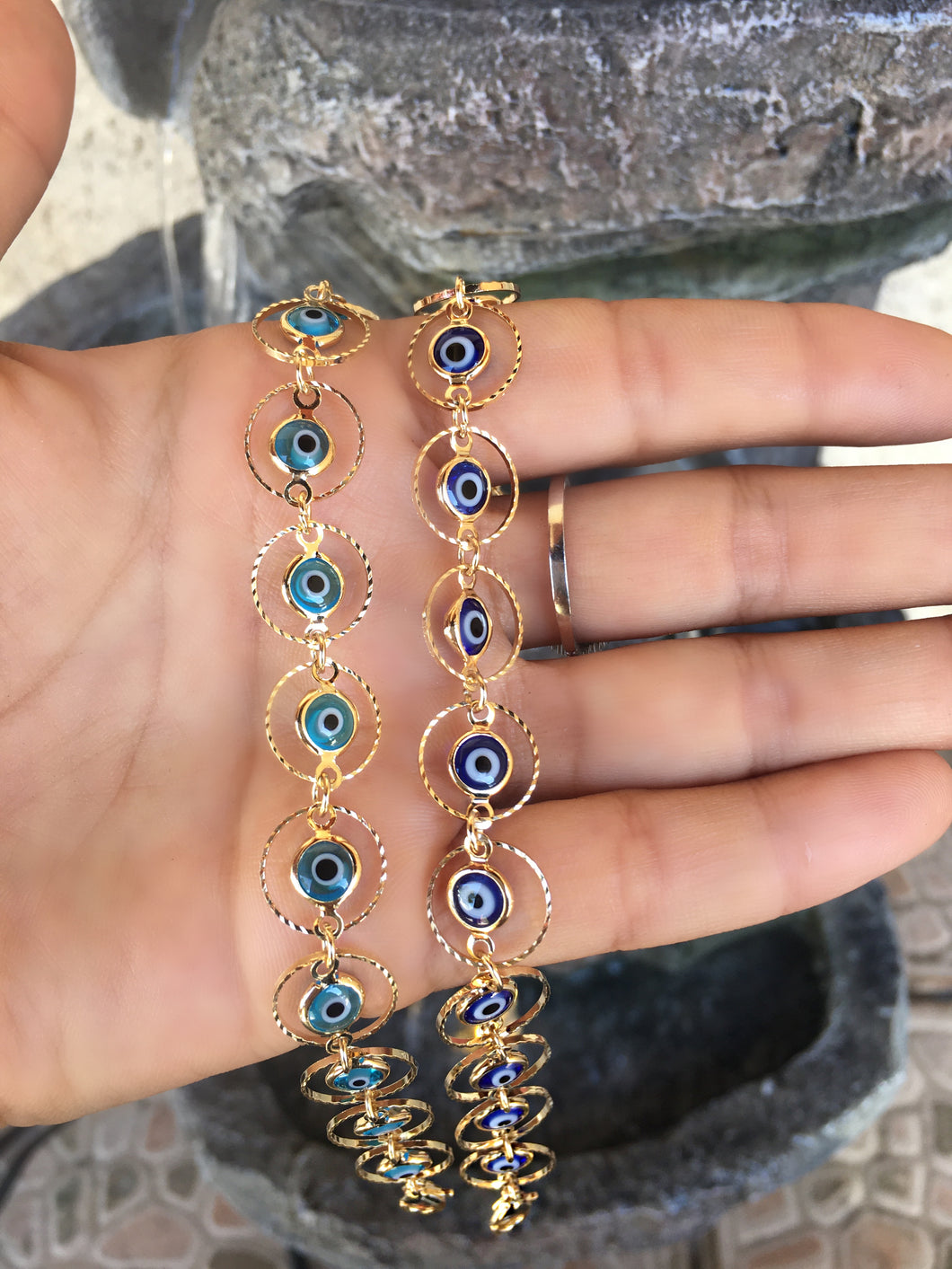 Ojitos Anklet (gold dipped)