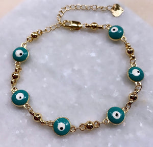 Teal evil eyes 🧿 (bigger eye size)