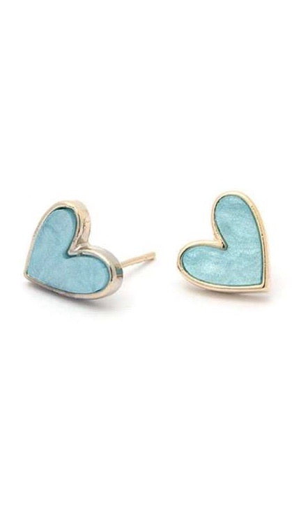 Teal hearts